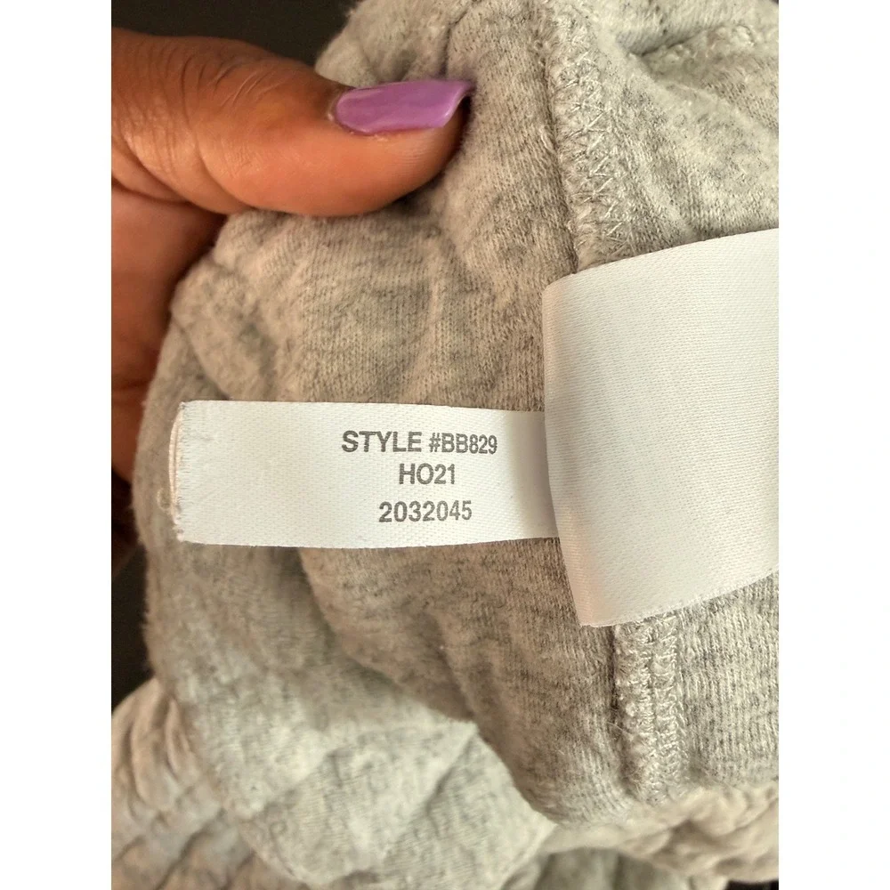 J. Crew Quilted Jogger Sweatpants Heather Gray Men's Casual Basic Medium - Picture 3 of 13